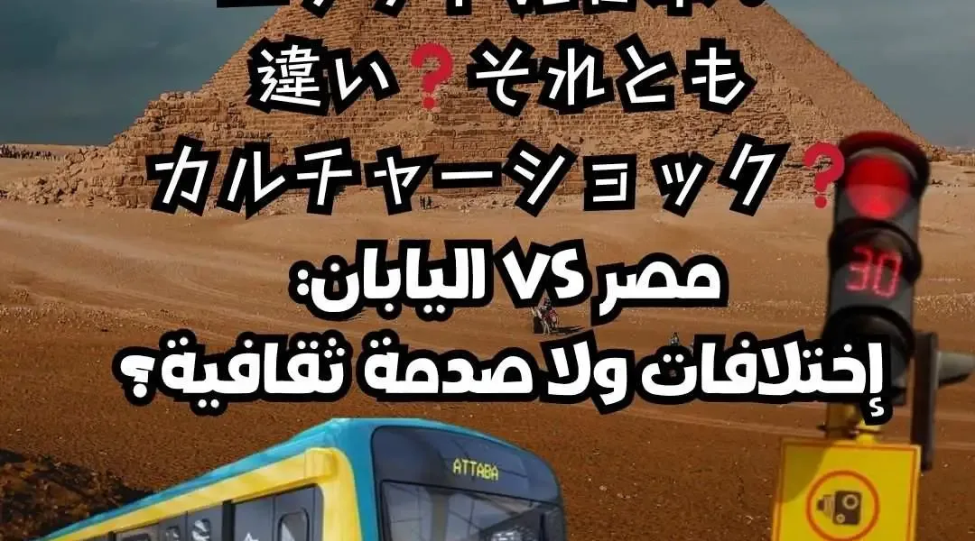 エジプト vs 日本：違い❓それともカルチャーショック❓